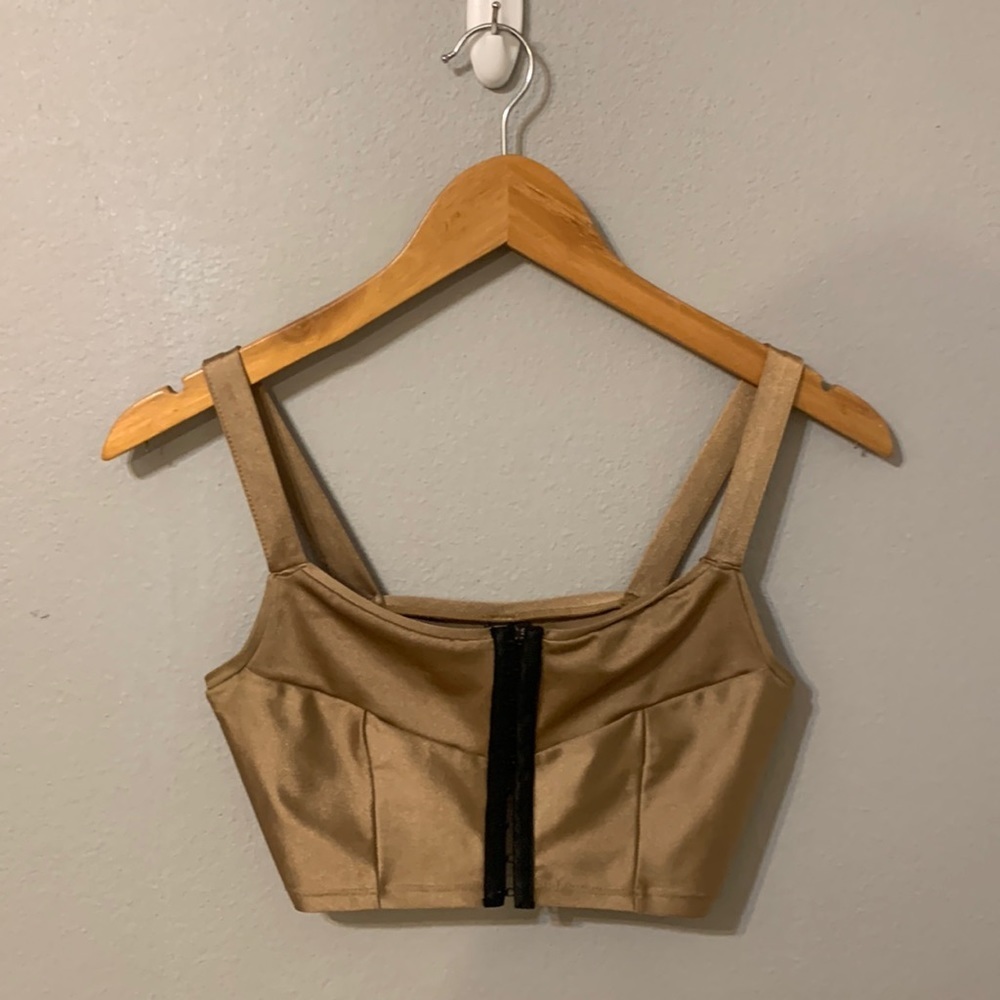 Crop Top Stretch Satin